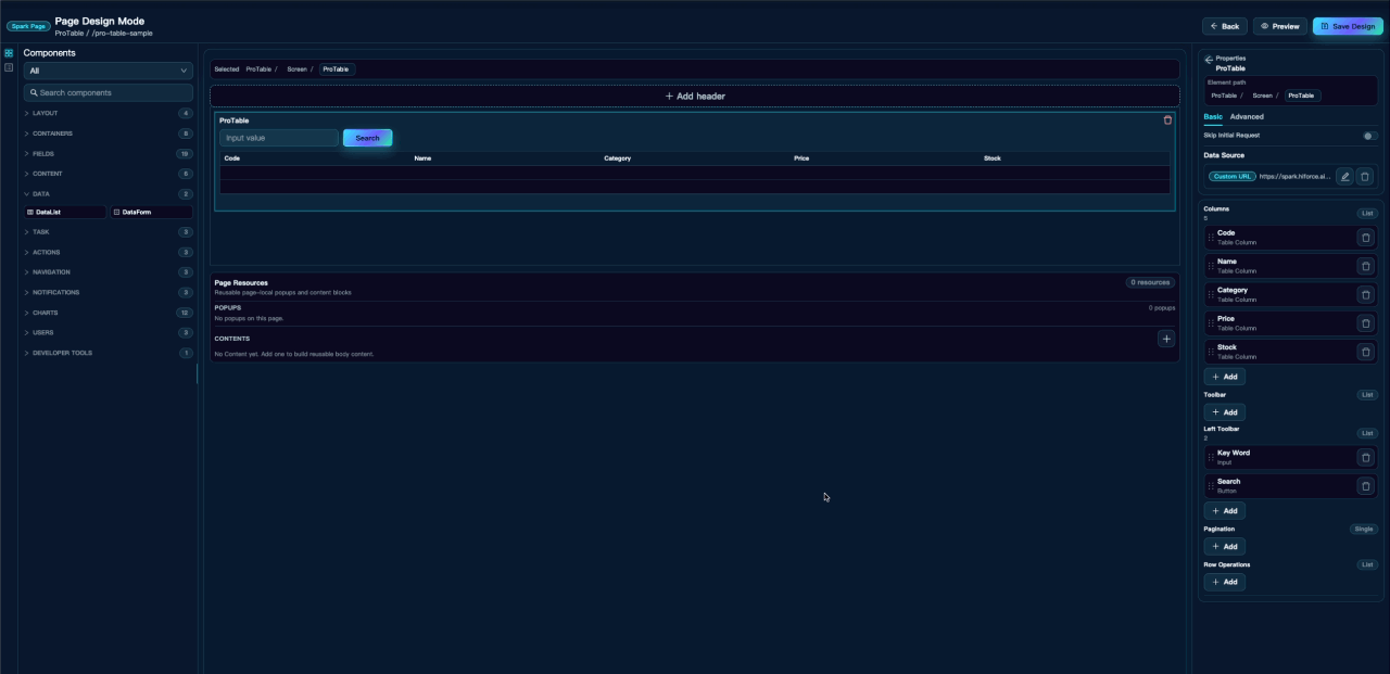 Configurer Query Context